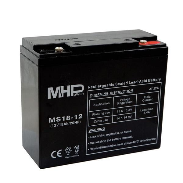 Pb akumulátor MHPower VRLA AGM 12V/ 18Ah (MS18-12)