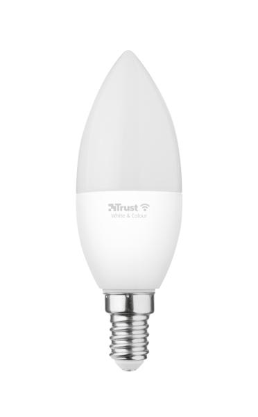 Trust Smart WiFi LED RGB&white ambience Candle E14 - farebná