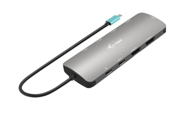 i-tec USB-C Metal Nano 2x HDMI Docking Station, PD 100W 