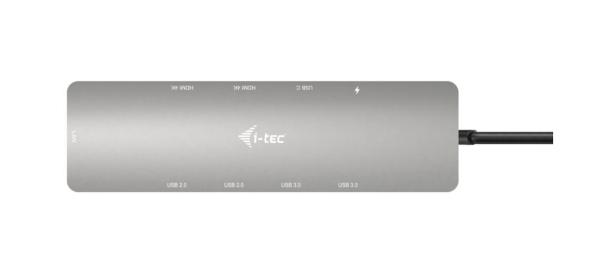 i-tec USB-C Metal Nano 2x HDMI Docking Station, PD 100W 