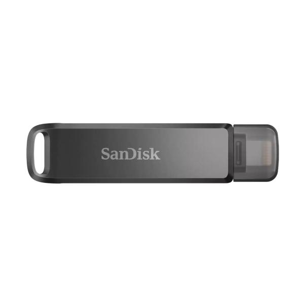 SanDisk iXpand Flash Drive Luxe/ 256GB/ USB 3.0/ Lightning + USB-A/ Sivá