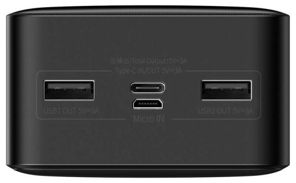 Baseus PPBD050201 Bipow Digital Display Powerbanka 30000mAh 15W Black 