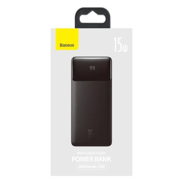 Baseus PPBD050201 Bipow Digital Display Powerbanka 30000mAh 15W Black 