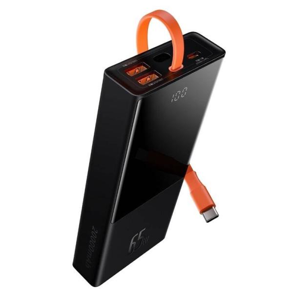 Baseus PPJL000001 Elf Digital Display Powerbanka 20000mAh 65W Black 
