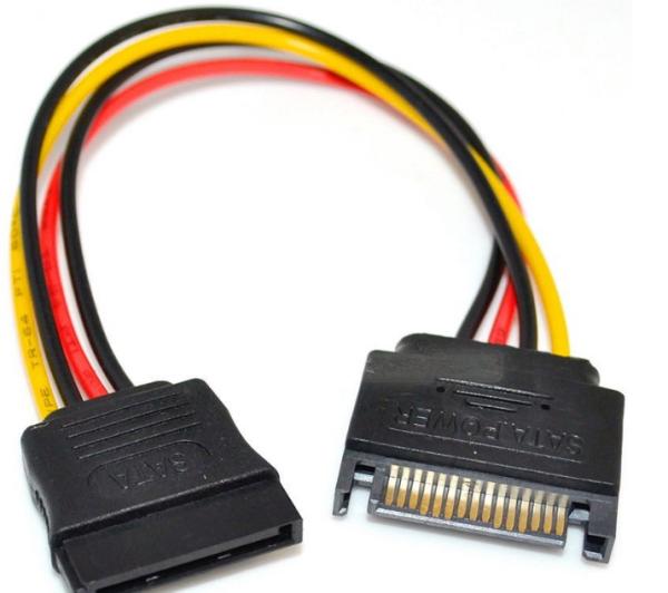 PremiumCord Napájací kábel k HDD Serial ATA predlžka 16cm
