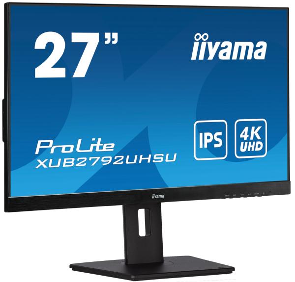 iiyama ProLite/ XUB2792UHSU-B5/ 27"/ IPS/ 4K UHD/ 60Hz/ 4ms/ Black/ 3R 
