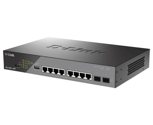 D-Link DSS-200G-10MP/ E 10-Port Gigabit Ethernet PoE+ Surveillance Switch 