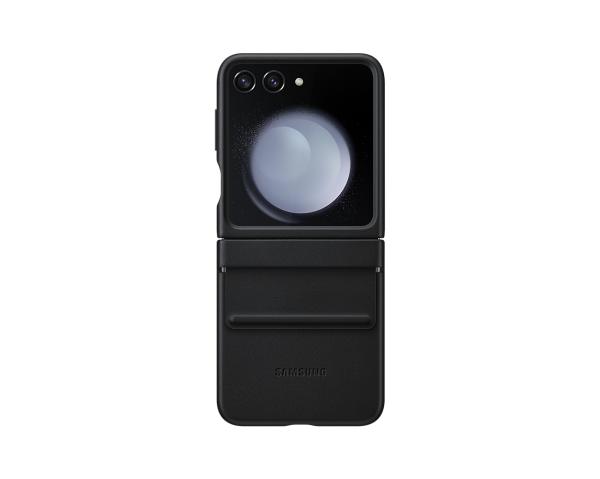 Samsung Zadný kryt z eko kože pre Galaxy Z Flip5 Black