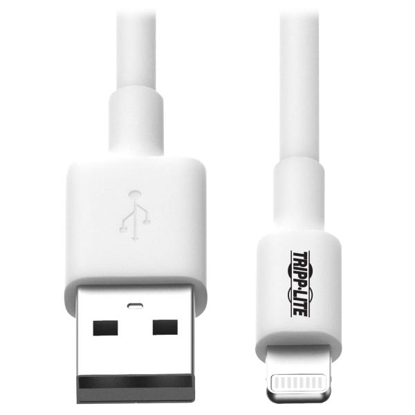 Kabel USB-A 2.0 / Lightning Synchronizace/ Nabíjení, MFi Certified, Samec/ Samec, bílá, 1.83m