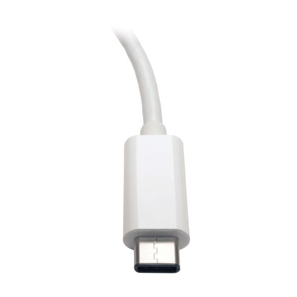 Tripplite Adaptér USB-C / Gigabit Network Adapter, Thunderbolt 3 kompatibilný, biela 