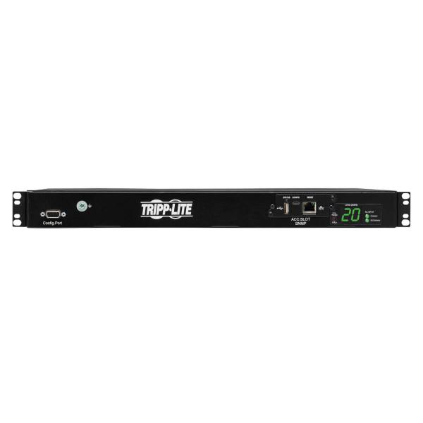 Tripplite PDU spínaná, ATS, 3.8kW, 200-240V, 1-fáz, Napájení 2x C20, Výstup 8x C13 + 2x C19, 1U 