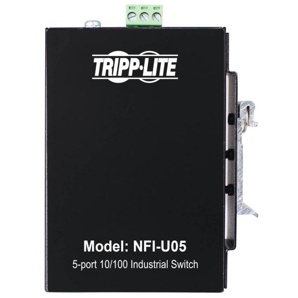 Tripplite Prepínač 5x zdroj Unmanaged Ethernet Switch, 10/ 100Mb/ s, -40 ° ... 75 ° C, montáž DIN / doska 