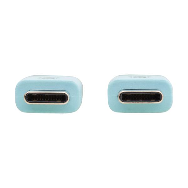 Tripplite Kábel USB-C (Samec / Samec), USB 2.0, Antibakteriálne Safe-IT, ultra flexibilné, sv. modrá, 1.83m 