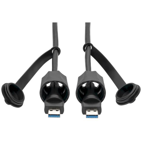 Tripplite Kabel USB-A / USB-A, SuperSpeed, USB 3.0/ 3.1, odolný IP68, stíněný, (Samec/ Samec), 0.91m