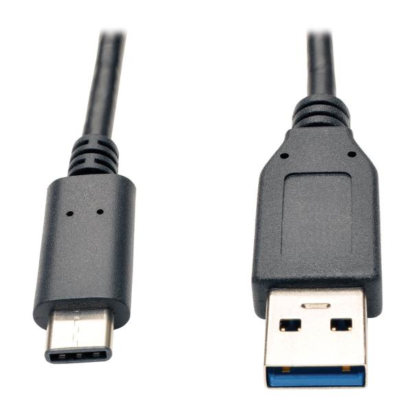 Tripplite Kábel USB-C/ USB-A (Samec/ Samec), USB 3.1 Gen 2 (10Gb/ s), kompatibilný Thunderbolt 3, 0.9m