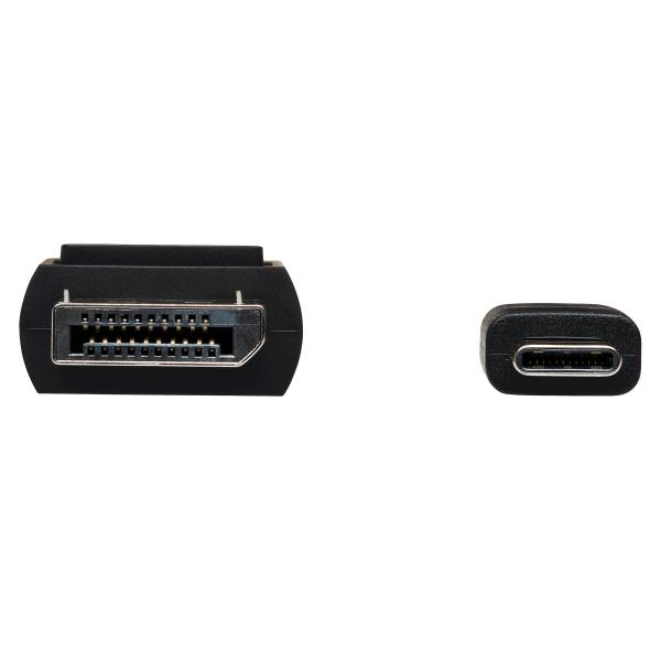 Tripplite Adaptér USB-C/ DisplayPort, uzamykateľný konektor, 4K 60Hz, HDR (Samec/ Samec), kábel 1.8m 