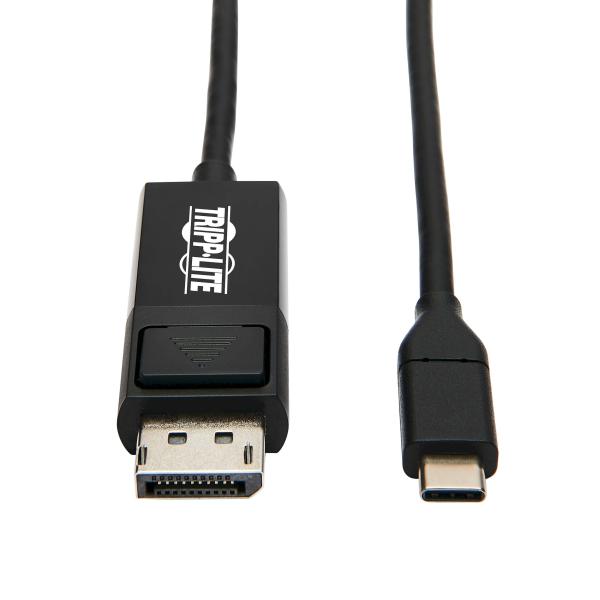 Tripplite Adaptér USB-C/ DisplayPort, uzamykateľný konektor, 4K 60Hz, HDR (Samec/ Samec), kábel 1.8m