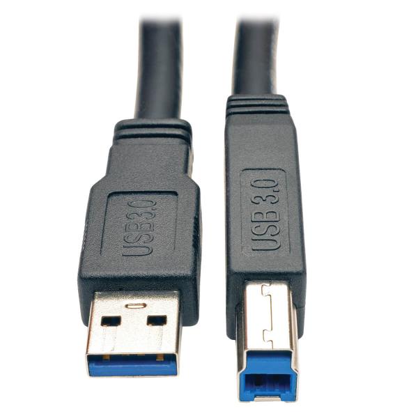 Tripplite Kabel USB-A / USB-B, USB 3.0, aktivní SuperSpeed Repeater (Samec/ Samec), 7.62m