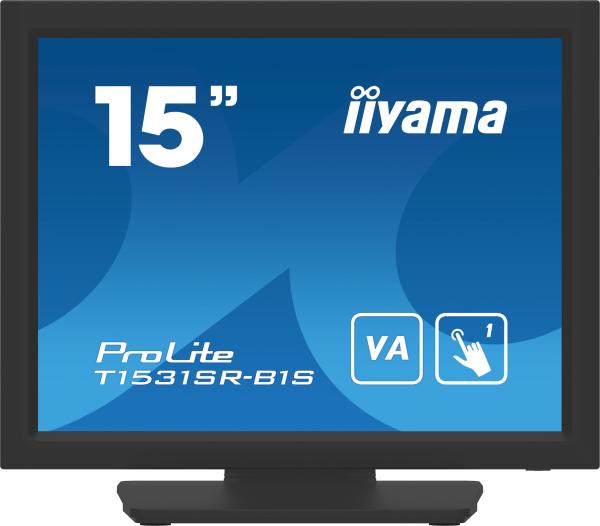 15" iiyama T1531SR-B1S:VA, 1024x768, DP, HDMI
