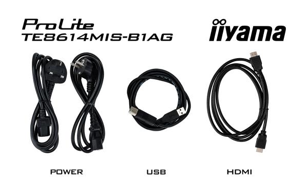 86" iiyama TE8614MIS-B1AG: VA, 4K, 50P, USB-C 