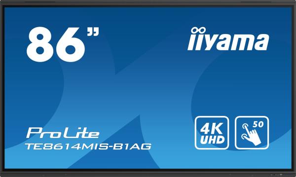 86" iiyama TE8614MIS-B1AG:VA, 4K, 50P, USB-C