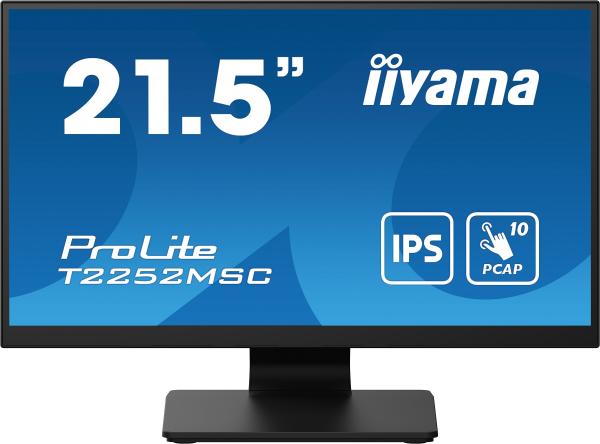 22" LCD iiyama T2252MSC-B2: IPS, FHD, 10P, DP, HDMI
