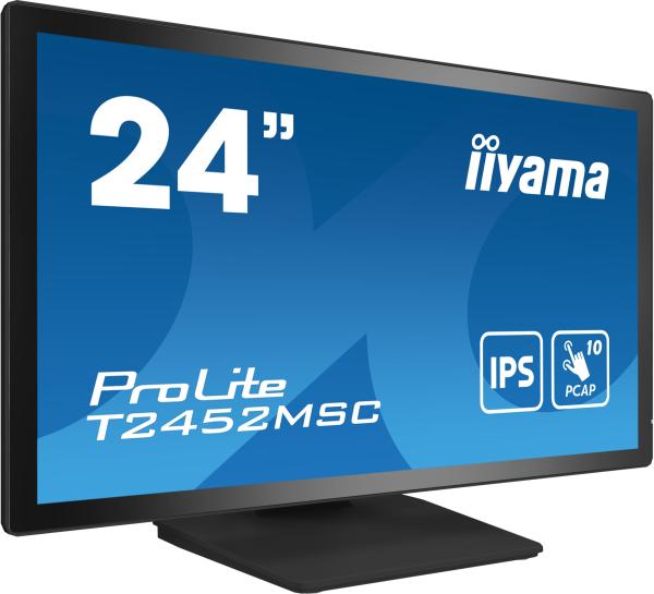 24" LCD iiyama T2452MSC-B1:PCAP, IPS, FHD, HDMI 