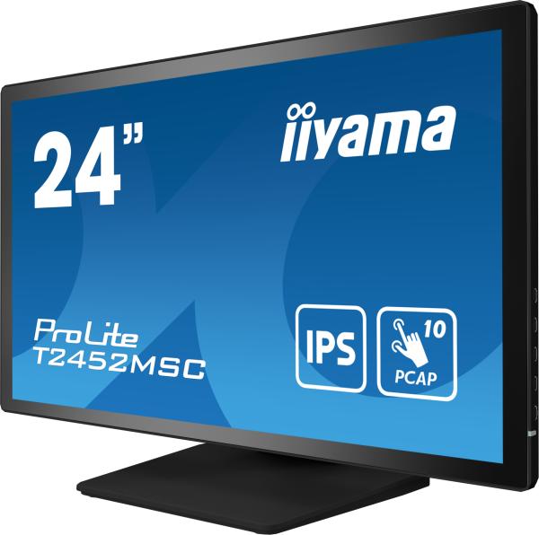 24" LCD iiyama T2452MSC-B1: PCAP, IPS, FHD, HDMI 