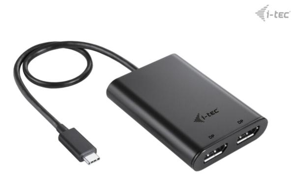 i-tec USB-C Dual 4K/ 60Hz (single 8K/ 30Hz) DP Video adaptér 