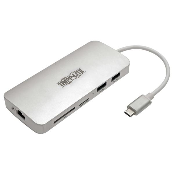 Tripplite Dokovacia stanica USB-C/ HDMI, USB 3.2 Gen 1, USB-A/ C, GbE, pamäťová karta, 60W nabíjanie