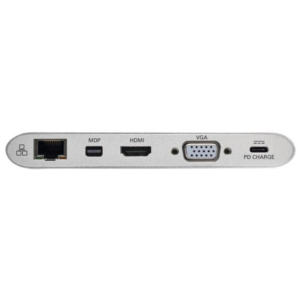 Tripplite Dokovacia stanica USB-C/ 2x displej, HDMI 4K, mDP, VGA, USB 3.2 G1, USB-A/ C, GbE, 100W nabíjanie 