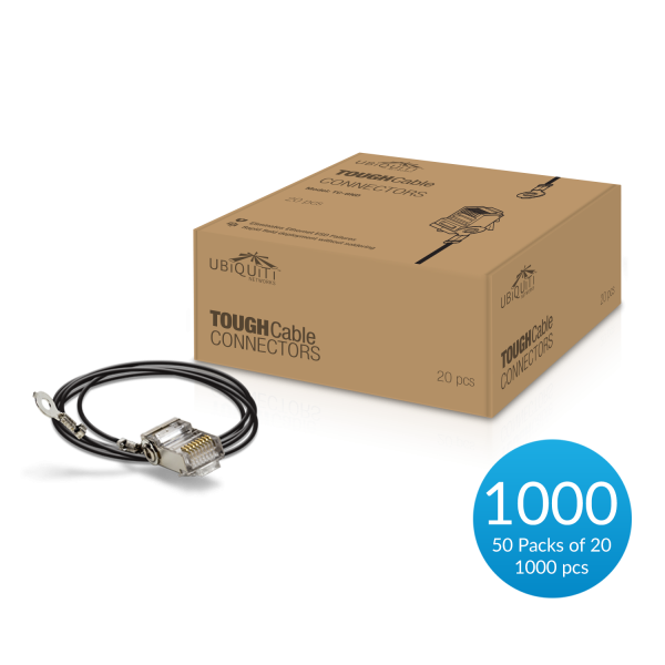 Ubiquiti TC-GND - TOUGHCable RJ45, STP RJ45 zemniaci kábel, Cat5, 8p8c, drôt, pozlátený, AWG24, 1 000 ks 