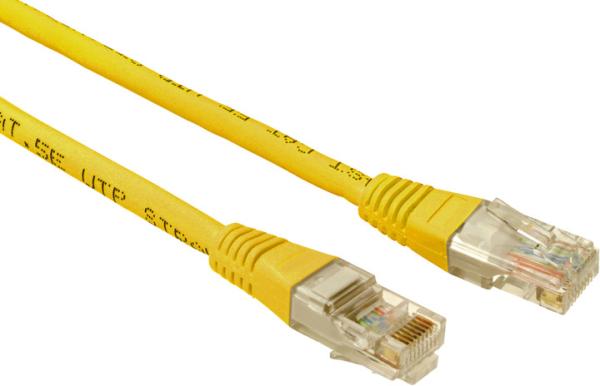 SOLARIX patch kábel CAT5E UTP PVC 0, 5m žltý