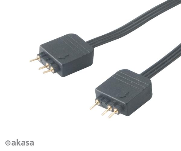 AKASA - RGB LED kabel-splitter adresovatelný 12 cm 