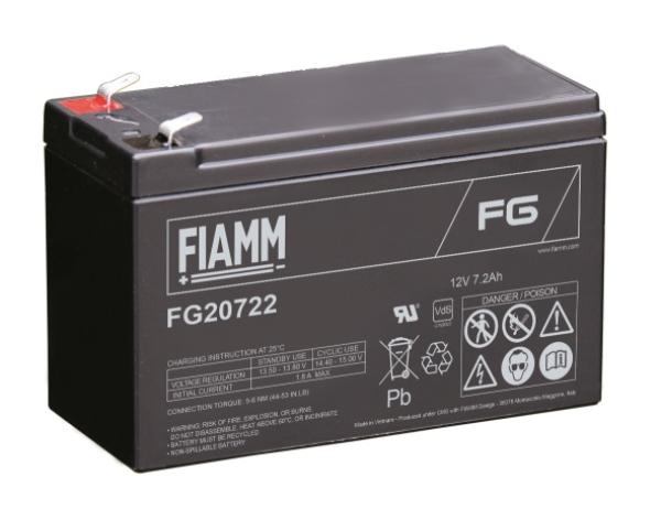 Fiamm olovená batéria FG20722 12V/ 7, 2Ah Faston 6, 3