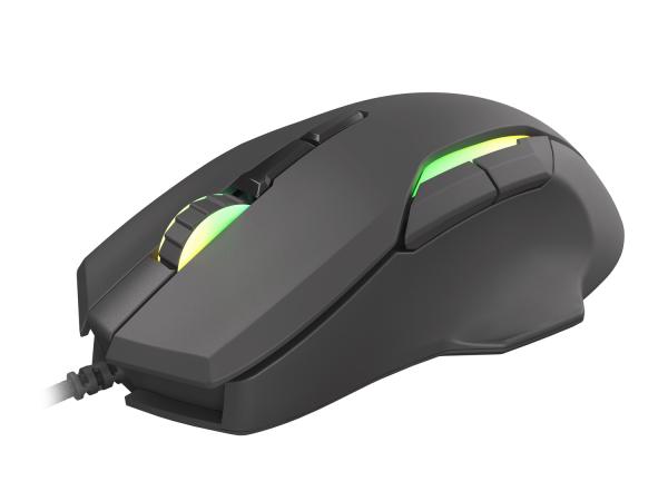 Genesis herní optická myš XENON 220 G2/ RGB/ 12800 DPI/ Herní/ Optická/ Pro praváky/ Drátová USB/ Černá 