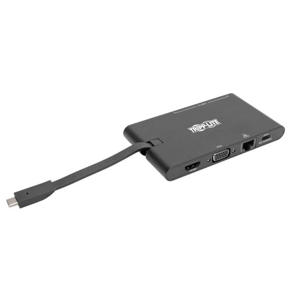Tripplite Dokovacia stanica USB-C/ HDMI, VGA, USB3.2 G1, USB-A/ C, GbE, 100W nabíjanie