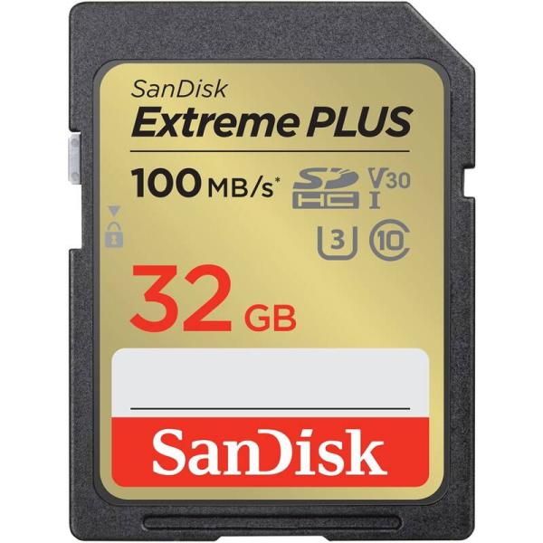 SanDisk Extreme PLUS/ SDHC/ 32GB/ 100MBps/ UHS-I U3/ Class 10/ Čierna