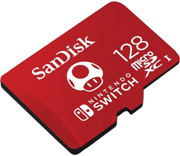 SanDisk Ninendo Switch/ micro SDXC/ 128GB/ UHS-I U3 / Class 10/ Červená 