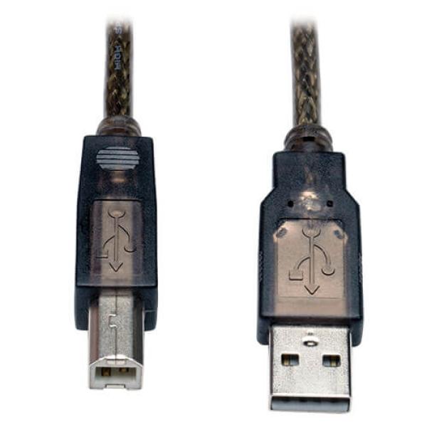 Tripplite Predlžovací kábel aktívny USB-A, USB-B 2.0 s opakovačom (Samec/ Samec), 7.62m 