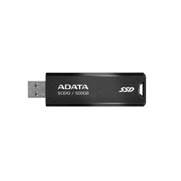 ADATA SC610/ 500GB/ SSD/ Externá/ Čierna/ 5R