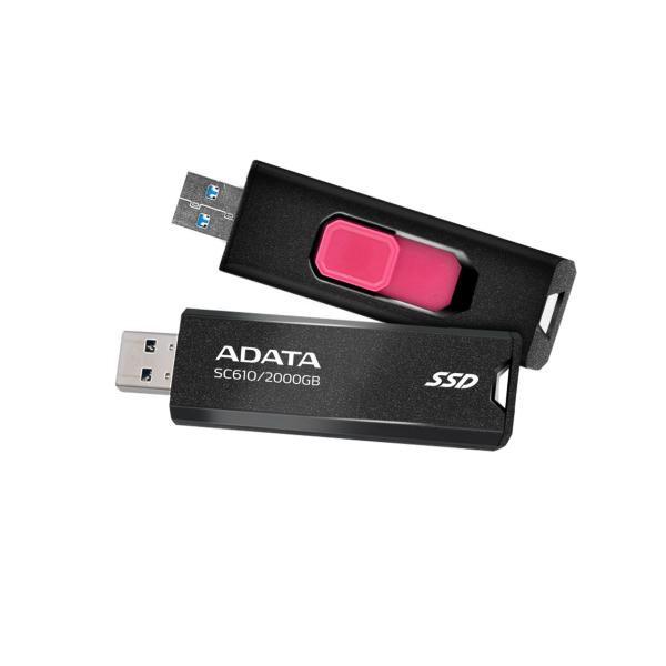 ADATA SC610/ 2TB/ SSD/ Externá/ Čierna/ 5R 