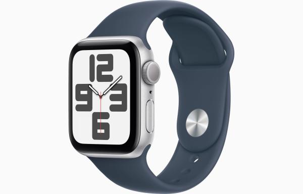 Apple Watch SE/ 44mm/ Silver/ Šport Band/ Storm Blue/ -M/ L