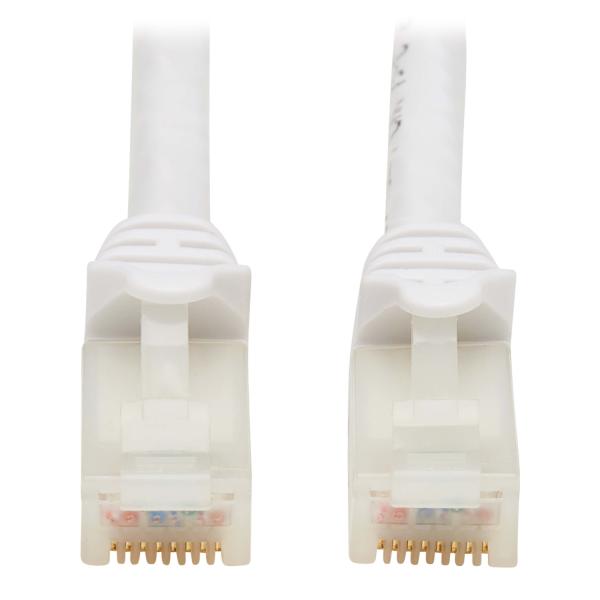 Tripplite Ethernetový kabel Cat6a 10GSnagless UTP, PoE, (RJ45 Samec/ Samec), Antibakt.Safe-IT, bílá, 2.13m