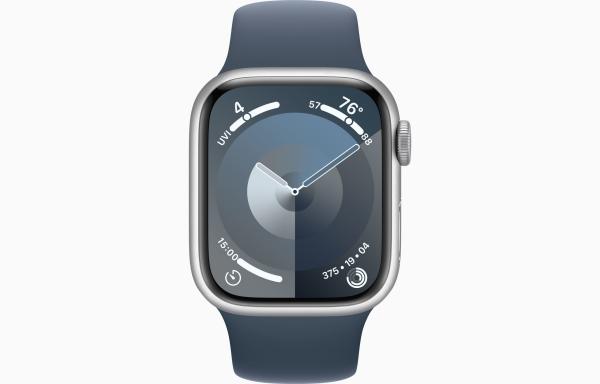 Apple Watch S9 Cell/ 41mm/ Silver/ Sport Band/ Storm Blue/ -M/ L 