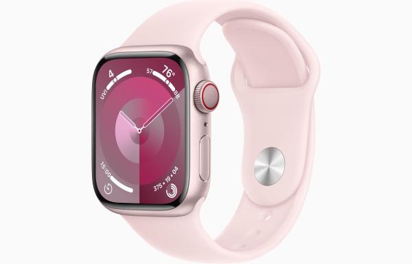 Apple Watch S9 Cell/ 41mm/ Pink/ Šport Band/ Light Pink/ -M/ L