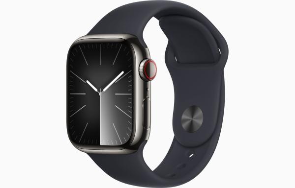 Apple Watch S9 Cell/ 41mm/ Graphite/ Sport Band/ Midnight/ -S/ M