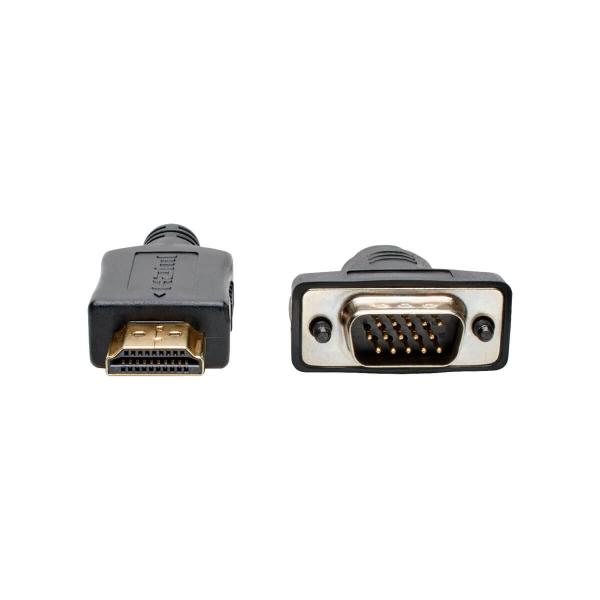 Video kábel HDMI/ VGA, Low-Profile HD15 (Samec/ Samec), 1.8m 