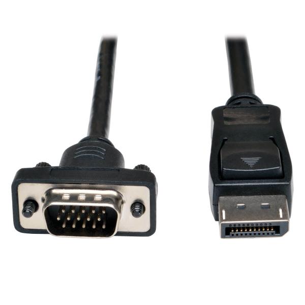 Tripplite Video kábel DisplayPort 1.2 s aretáciou / VGA (Samec/ Samec), 1.8m