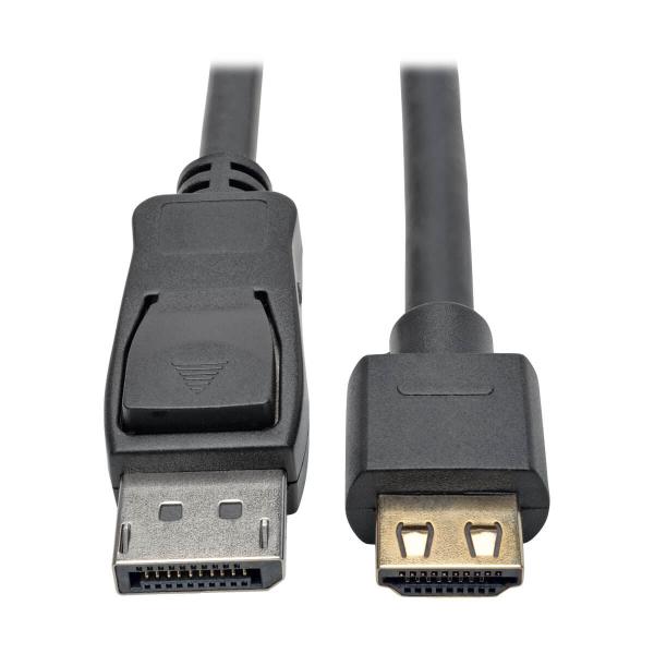 TrippliteVideo kabel aktivní adaptér DisplayPort1.2/ HDMI uchop.konektor4K60Hz HDCP(Samec/ Samec), 1.8m